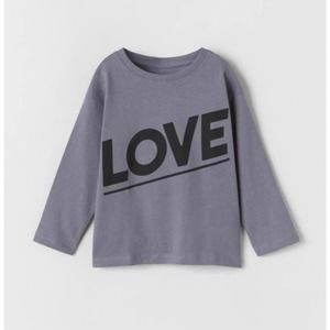 Zara 18/24M Love Slogan T-Shirt